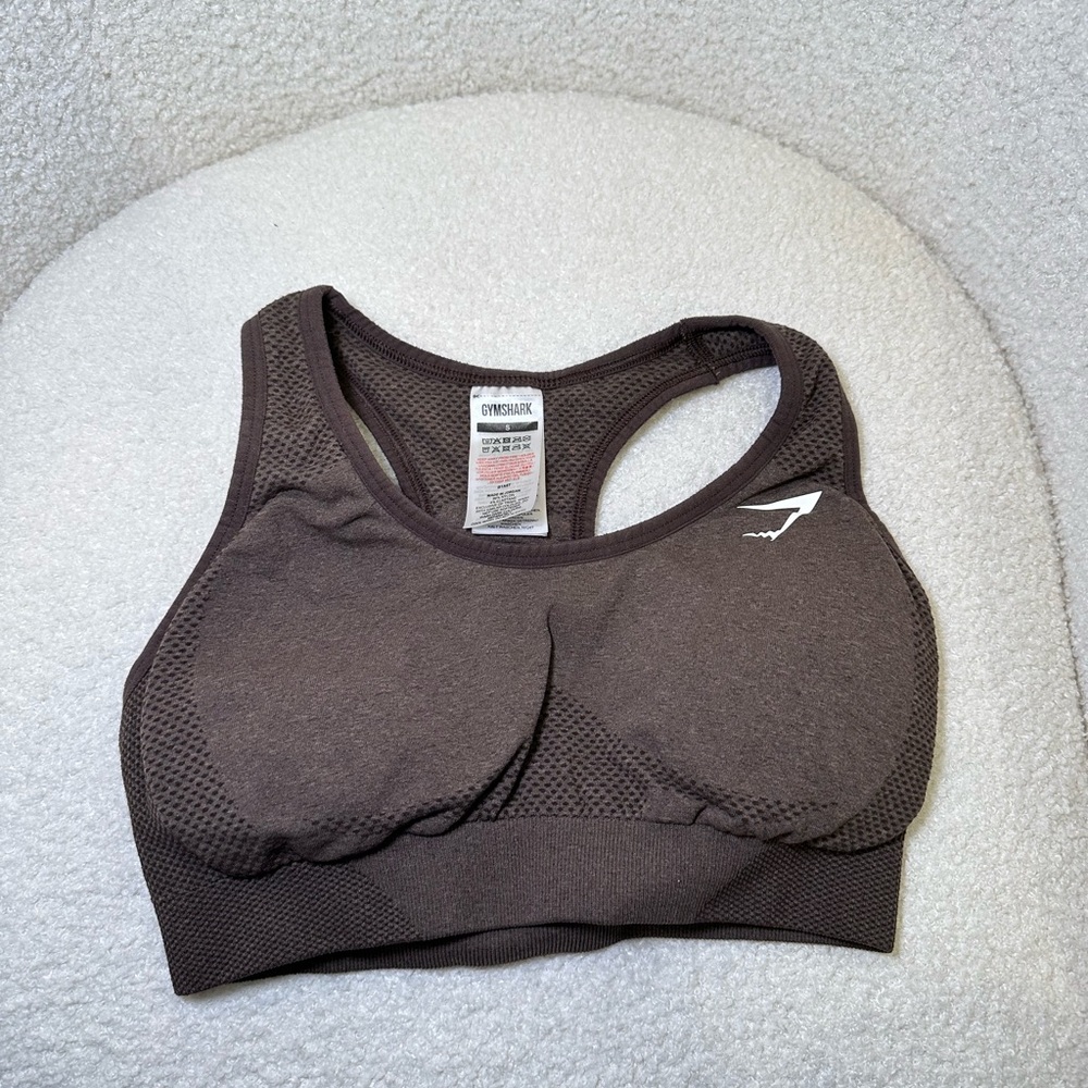 Gymshark Vital Seamless Sports Bra Brown